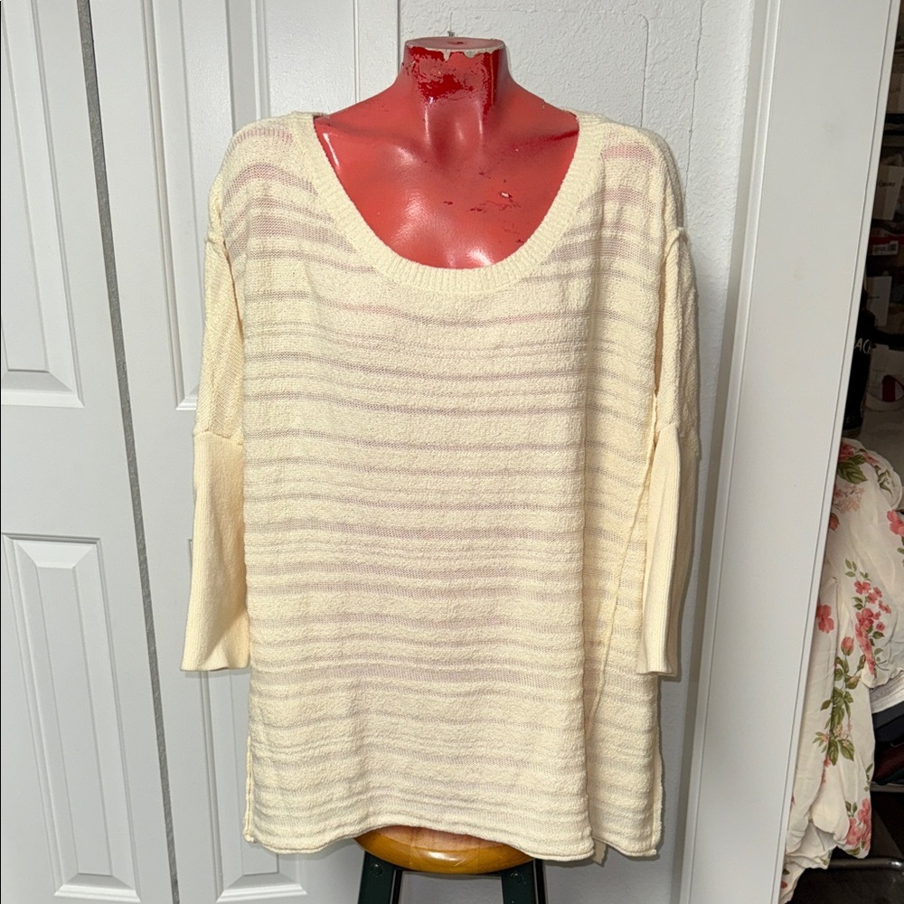 ANTHROPOLOGIE -PILCRO Letterpress  Lightweight Sweater Pullover